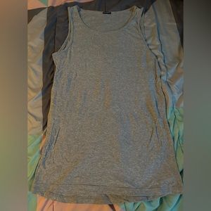 Grey short T-shirt dress